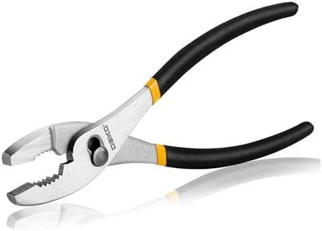 DEKOPRO 10 inch Slip Joint Pliers, Plier with Rubber Grip Handle, High Carbon