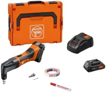 Fein Cordless Nibbler Set for Roof and Facade Construction - 17-Gauge Cutting