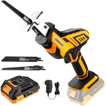 Cordless Reciprocating Saw: DEKOPRO 20Volt Battery Powered Mini Reciprocating