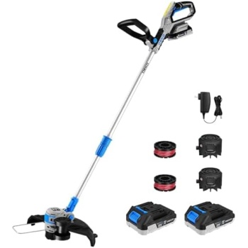 String Trimmer Cordless Battery Powered:DEKOPRO 20V Brushless Electric Weed