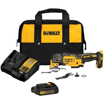 DEWALT 20V MAX XR Oscillating Tool Kit, 3 Speed, With Blades, Battery
