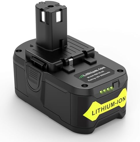 Upgrade 6.0Ah Lithium Replacement Battery for Ryobi 18V ONE+ P102 P103 P104 P105