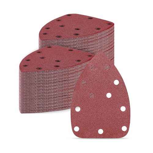 Sandpaper Sanding Discs Set: DEKOPRO 50 PCS Mouse Detail Sander Sandpaper