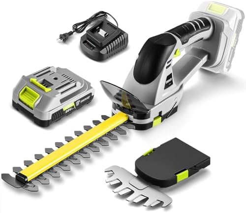 Electric Hedge Trimmer Cordless: DEKOPRO Power Hedge Trimmer, 20V Electric Bush
