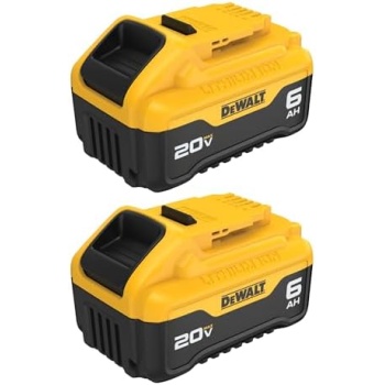 DEWALT 20V MAX 6 Ah Lithium Ion Battery 2-Pack (DCB206-2)
