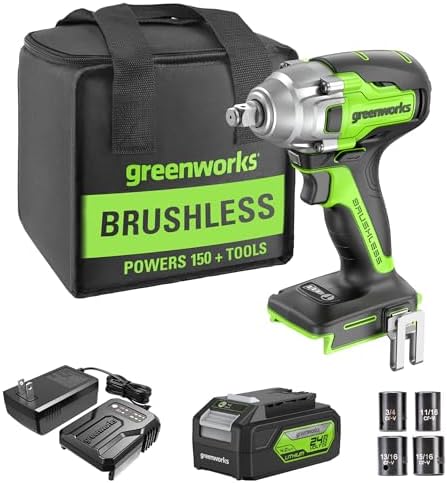 Greenworks 24V Brushless 1/2" Cordless Impact Wrench