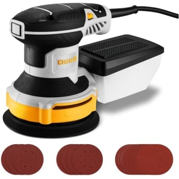 Orbital Sander Corded Hand Sander: DEKOPRO 5" Random Orbital Sander