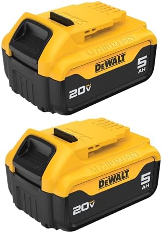 DEWALT 20V MAX 5 Ah Lithium Ion Battery 2-Pack (DCB205-2)
