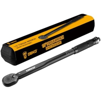DEKOPRO 1/2 Inch Drive Dual-Direction Torque Wrench, 10-150 Ft-Lb & 13.6-203.5