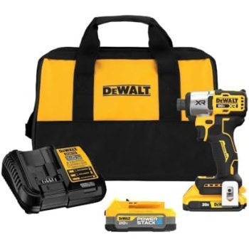 DEWALT 20V MAX Impact Driver, Cordless, 3-Speed, Battery and Charger Included