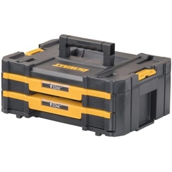 DEWALT TSTAK Tool Storage Organizer with Double Drawers, Holds Up to 16.5 lbs