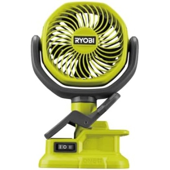 RYOBI RCF18-0 18V ONE+ Cordless 10cm Clamp Fan (Bare Tool) Hyper Green