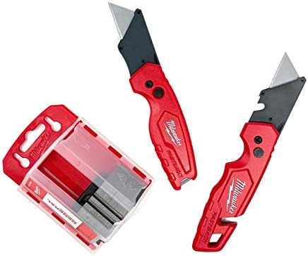 Milwaukee Fastback Flip Utility Knife 2 Piece Set with Razor Blade Dispenser