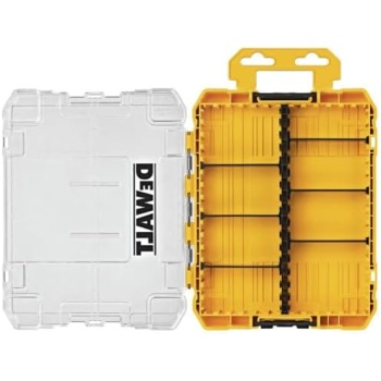 DEWALT Tool Box, Tough Case Organizer, Medium, 8-Compartments, for Small Tools