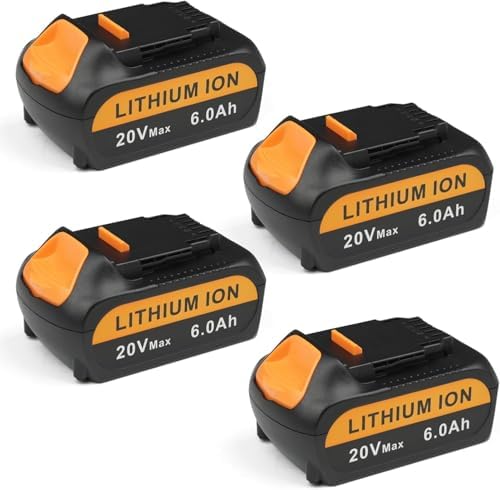 Replacement for DeWalt 20V Max Battery,20V 6Ah Lithium Ion Batteries Compatible