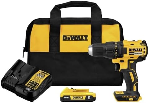 DEWALT 20V MAX Cordless Drill Driver, 1/2 Inch, 2 Speed, XR 2.0 Ah Battery