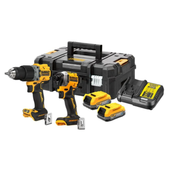 DeWalt DCK2050E2T-XE 2 Piece 18V 1.7Ah XR Cordless Brushless PowerStack Combo Kit