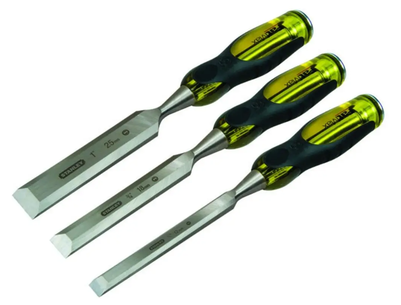 STANLEY FATMAX 3 PIECE 12-25MM TANG THRU WOOD CHISEL SET 2-16-268