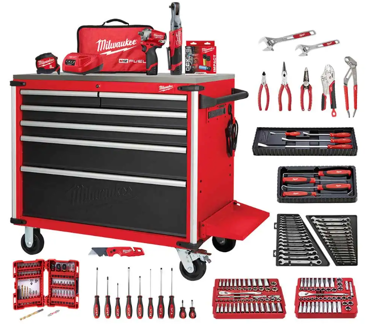 MILWAUKEE 40" 218 PIECE AUTOMOTIVE STARTER TOOLKIT MTK218A1S