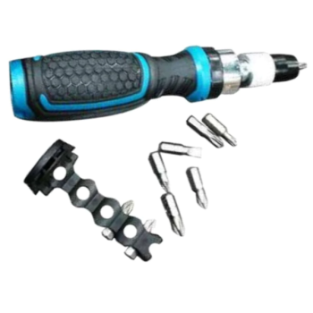 Makita E-10942 Ratchet Screwdriver & 8 Piece Screw Bits