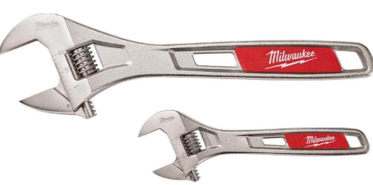 Milwaukee 48227400 2 Piece Adjustable Wrench Set
