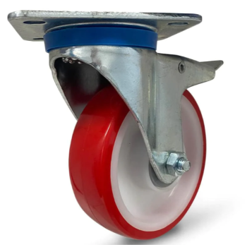 Grip 41990 100mm 150kg Poly Moulded Poly Core Swivel Castor with Brake
