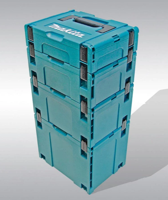 Makita 197054-7 4 Piece Makpac Connector System Tool Case Combo Kit